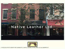 Tablet Screenshot of nativeleathernyc.com